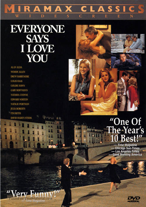 Everyone Says I Love You - DVD movie cover