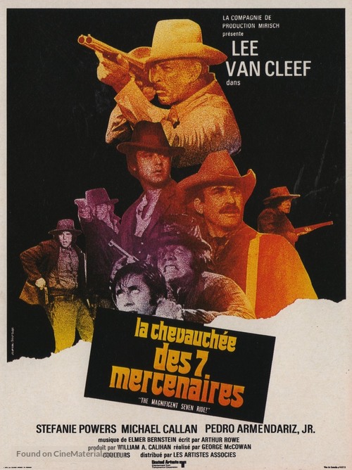 The Magnificent Seven Ride! - French Movie Poster