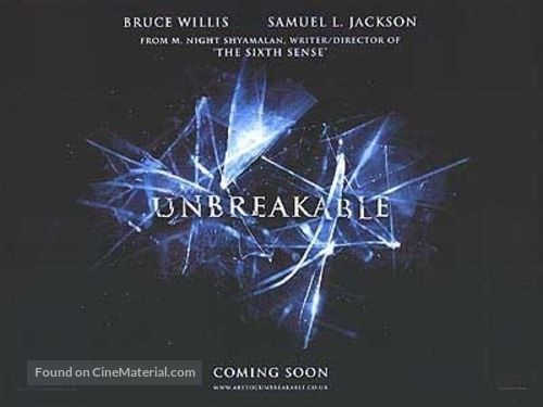Unbreakable - British Movie Poster