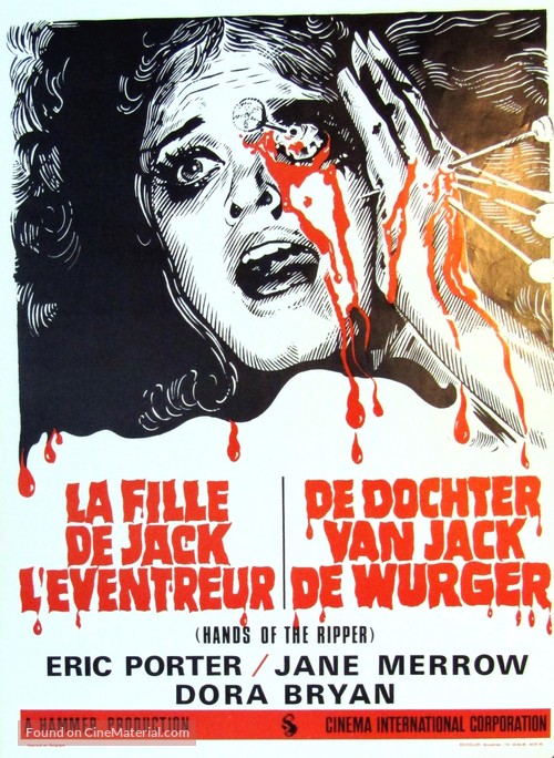 Hands of the Ripper - Belgian Movie Poster