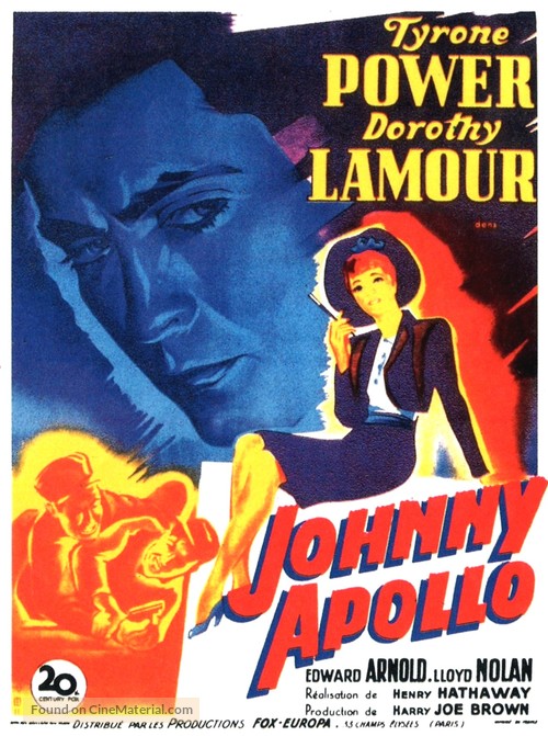 Johnny Apollo - French Movie Poster
