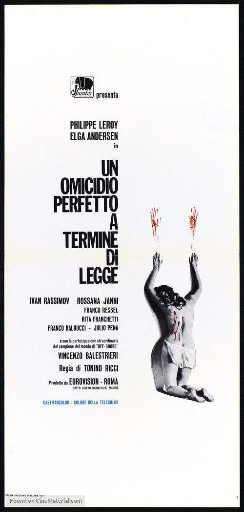 Un omicidio perfetto a termine di legge - Italian Movie Poster