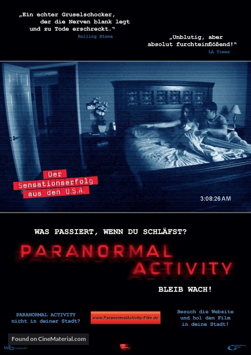 Paranormal Activity - German Movie Poster