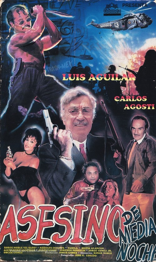 Asesino de medianoche - Mexican VHS movie cover