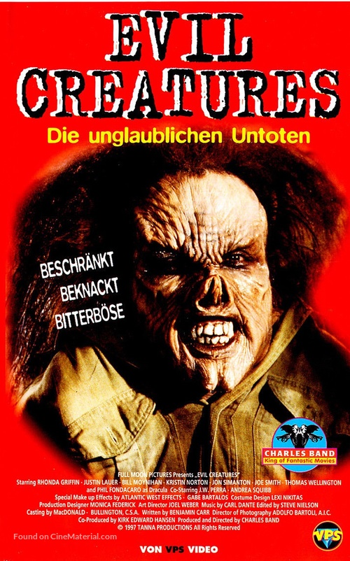 The Creeps - German VHS movie cover