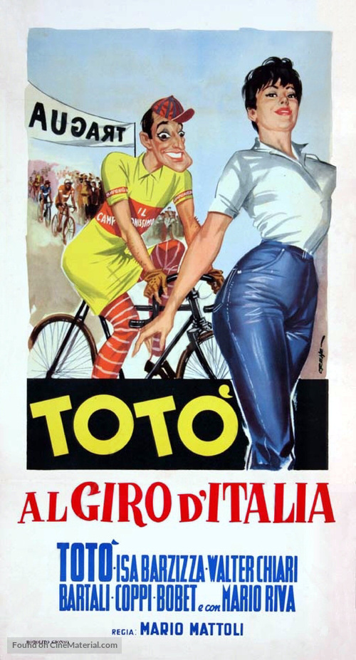 Tot&ograve; al giro d&#039;Italia - Italian Theatrical movie poster