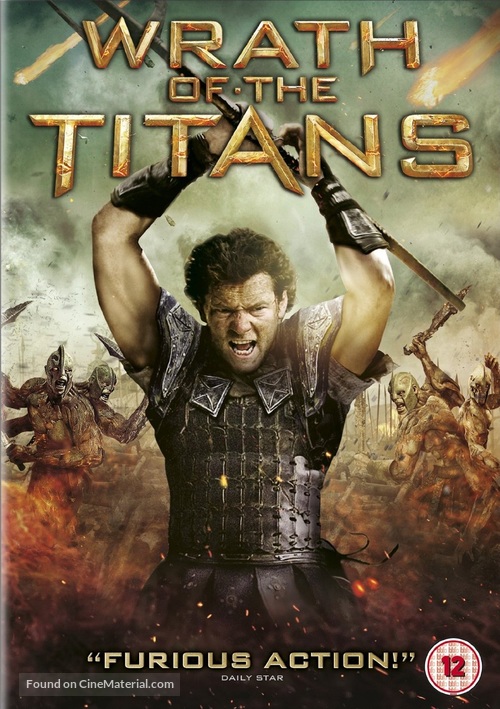 Wrath of the Titans - British DVD movie cover