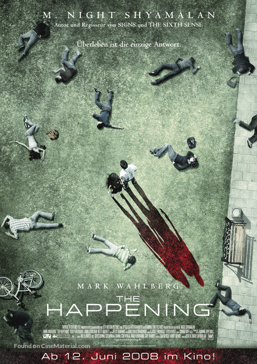The Happening - German Movie Poster