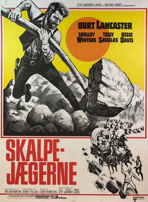 The Scalphunters - Danish Movie Poster