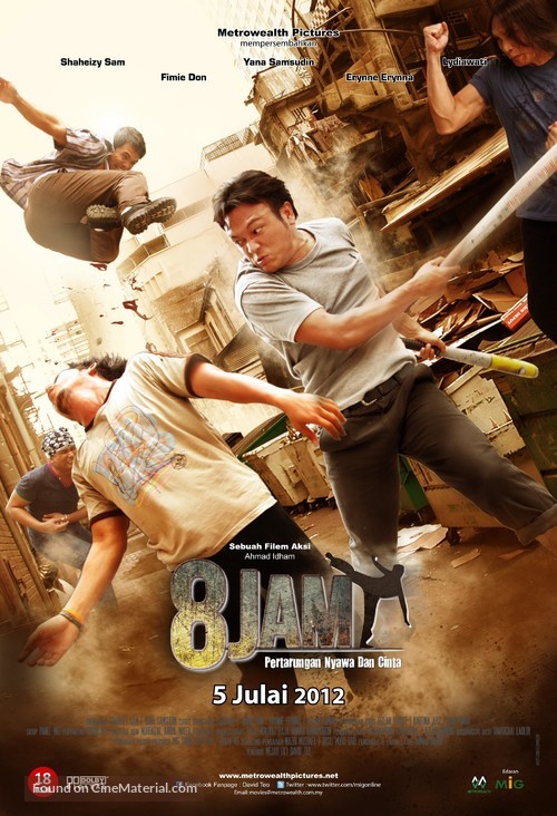 8 Jam - Malaysian Movie Poster