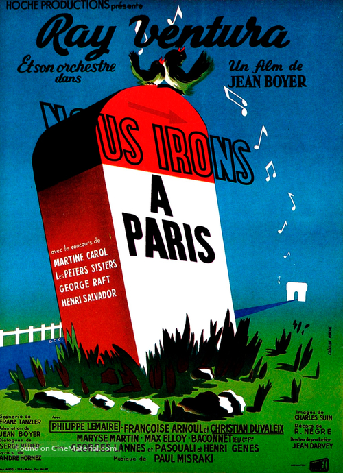 Nous irons &agrave; Paris - French Movie Poster