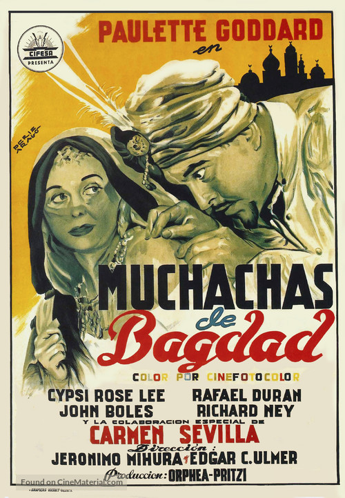 Muchachas de Bagdad - Spanish Movie Poster