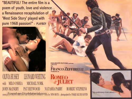 Romeo and Juliet - British Movie Poster