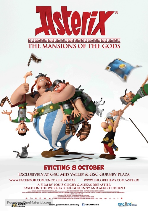 Ast&eacute;rix: Le domaine des dieux - Malaysian Movie Poster