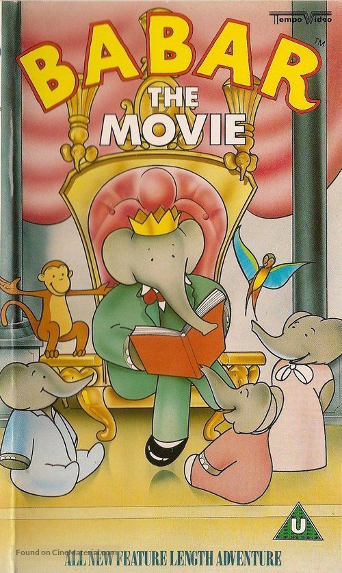 Babar: The Movie - British VHS movie cover