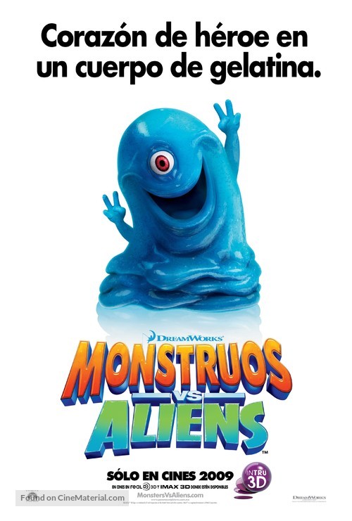 Monsters vs. Aliens - Mexican Movie Poster