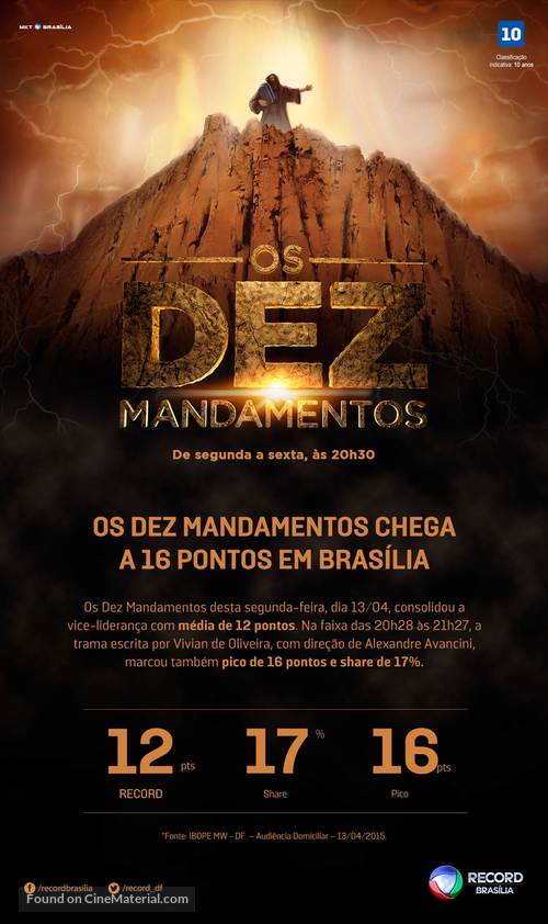 &quot;Os Dez Mandamentos&quot; - Brazilian Movie Poster