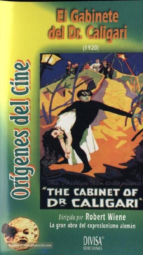 Das Cabinet des Dr. Caligari. - Spanish VHS movie cover