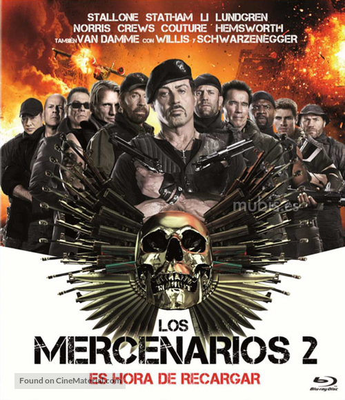 The Expendables 2 - Spanish Blu-Ray movie cover
