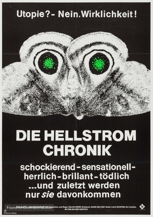 The Hellstrom Chronicle - German Movie Poster