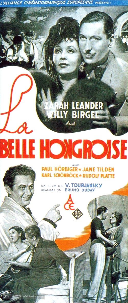 De vrouw met den blauwvos - French Movie Poster