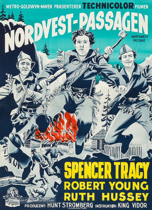 Northwest Passage - Danish Re-release movie poster