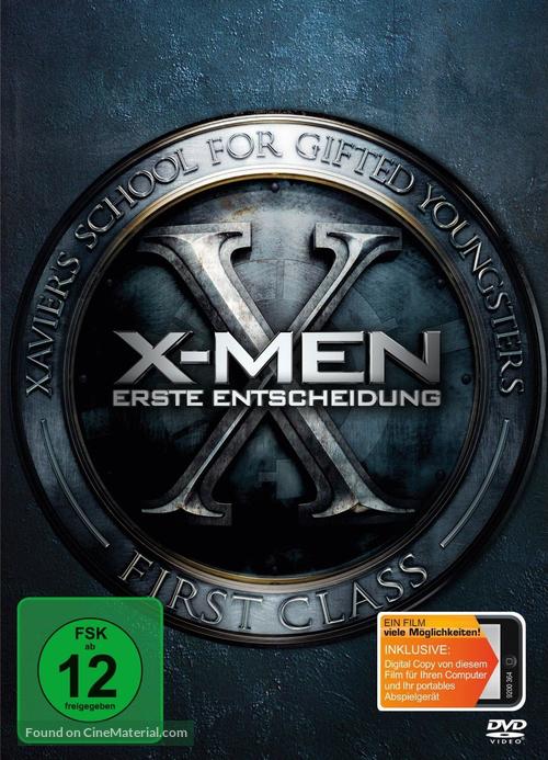 X-Men: First Class - German DVD movie cover