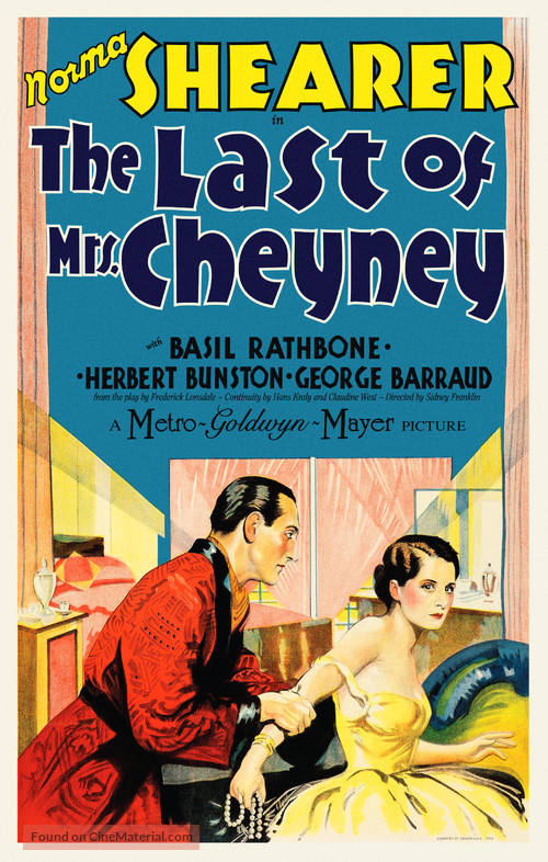 The Last of Mrs. Cheyney - Movie Poster