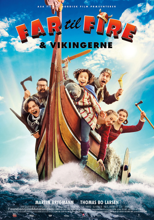 Far til fire og Vikingerne - Danish Movie Poster