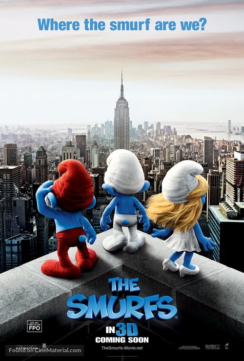 The Smurfs - British Movie Poster