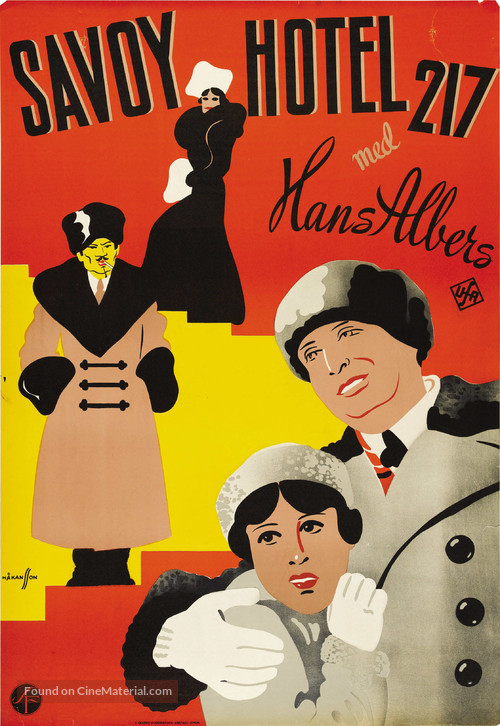 Savoy-Hotel 217 - Swedish Movie Poster