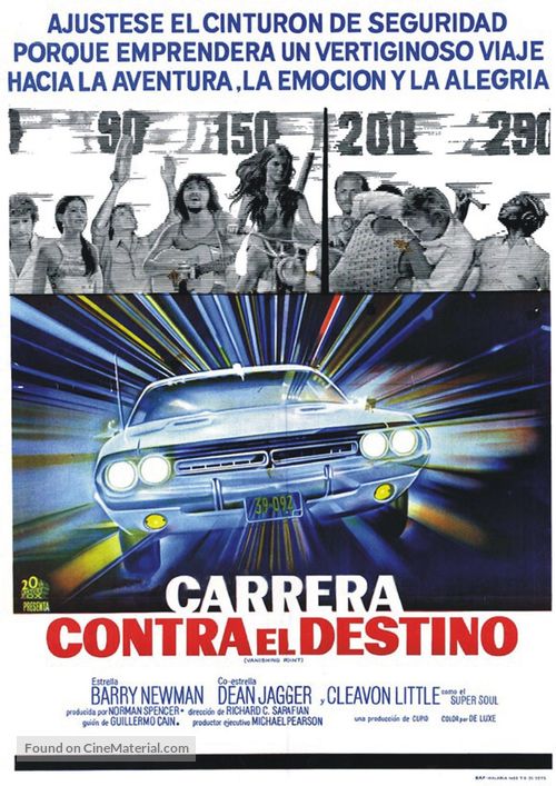 Vanishing Point - Argentinian Movie Poster