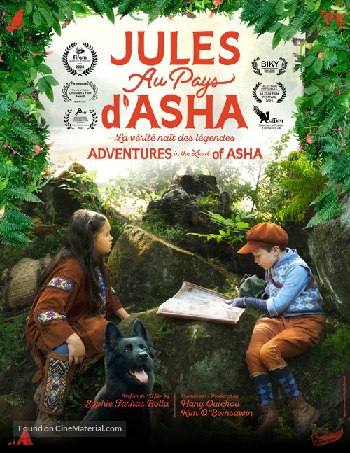 Jules au pays d&#039;Asha - Canadian Movie Poster