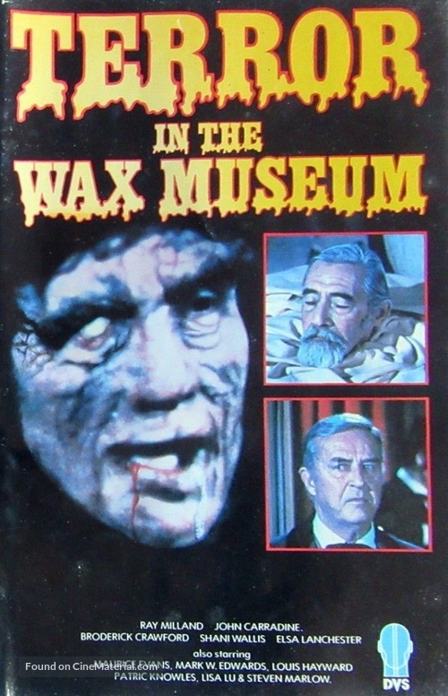 Terror in the Wax Museum - British VHS movie cover