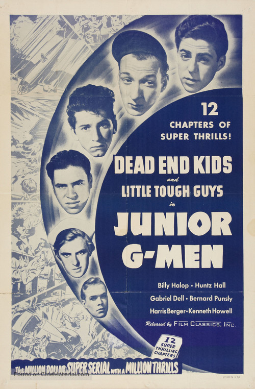 Junior G-Men - Re-release movie poster
