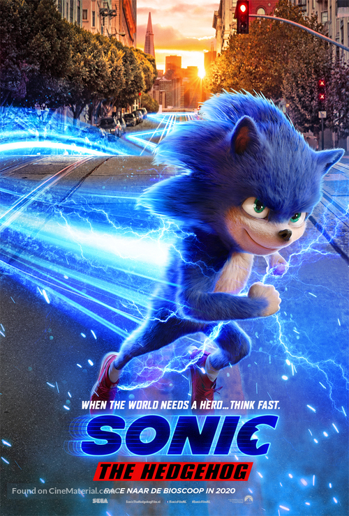 Sonic the Hedgehog - Dutch Movie Poster