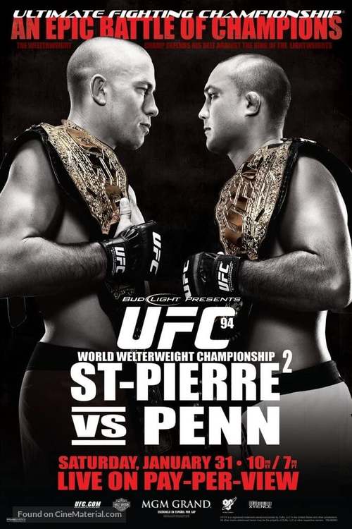 UFC 94: St-Pierre vs. Penn 2 - Movie Poster