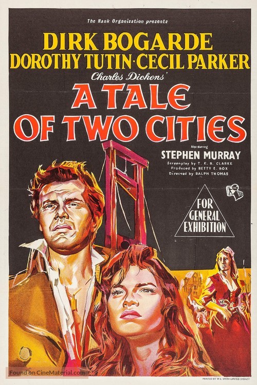 A Tale of Two Cities - Australian Movie Poster