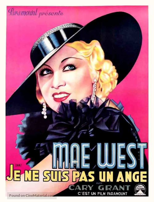 I&#039;m No Angel - French Movie Poster