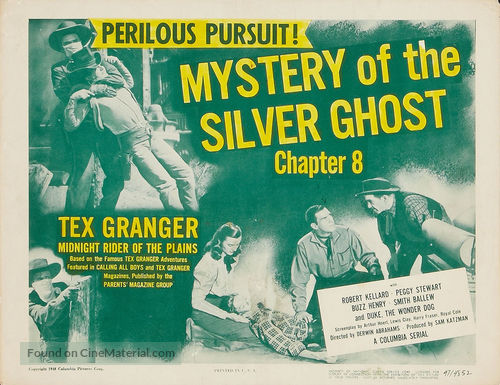 Tex Granger, Midnight Rider of the Plains - Movie Poster