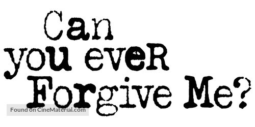 Can You Ever Forgive Me? - Logo