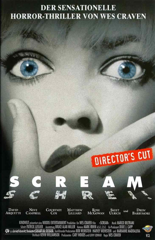 Scream - German VHS movie cover