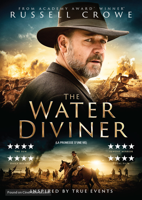 The Water Diviner - Canadian DVD movie cover