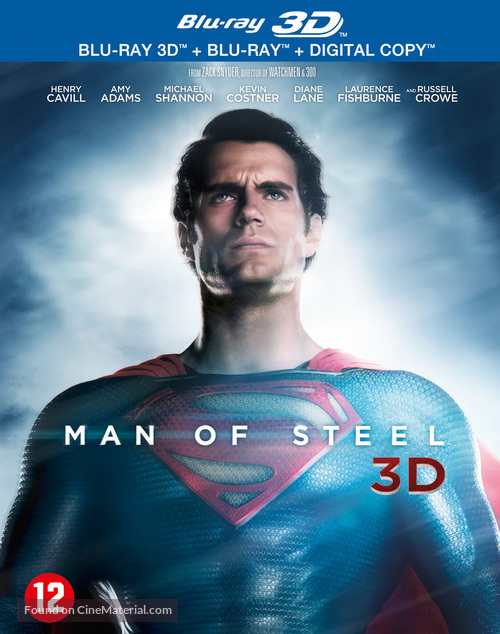 Man of Steel - Dutch Blu-Ray movie cover
