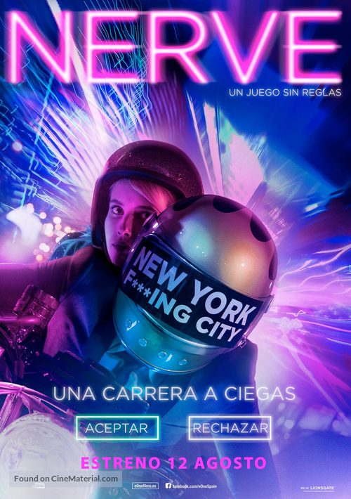 Nerve - Spanish Movie Poster