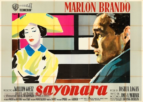 Sayonara - Italian Movie Poster