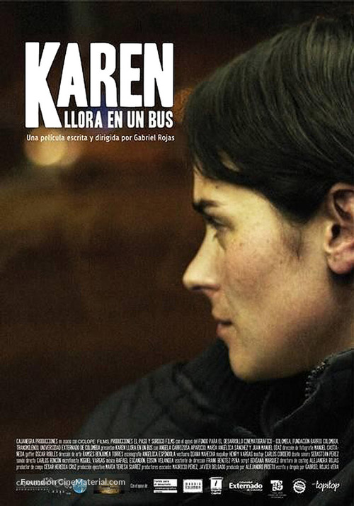 Karen llora en un bus - Colombian Movie Poster