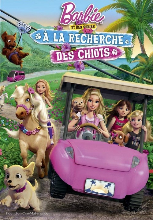 Barbie &amp; Her Sisters in a Puppy Chase - French Movie Cover