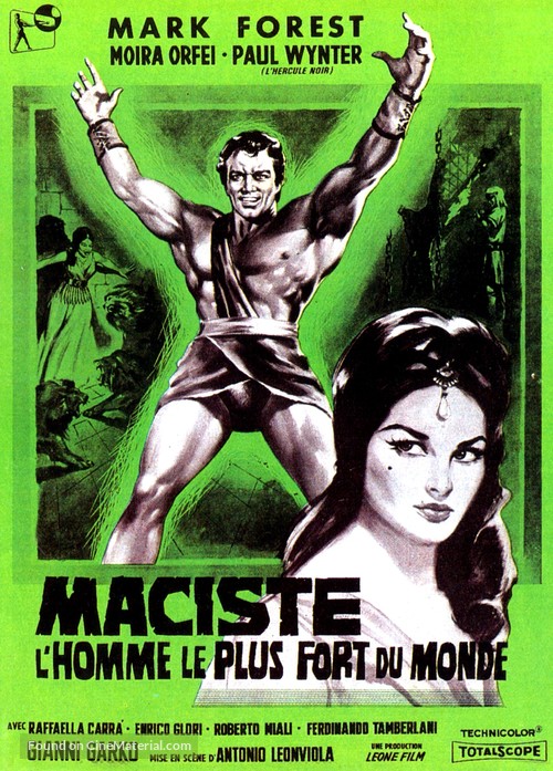 Maciste, l&#039;uomo pi&ugrave; forte del mondo - French Movie Poster