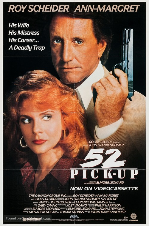 52 Pick-Up - Video release movie poster